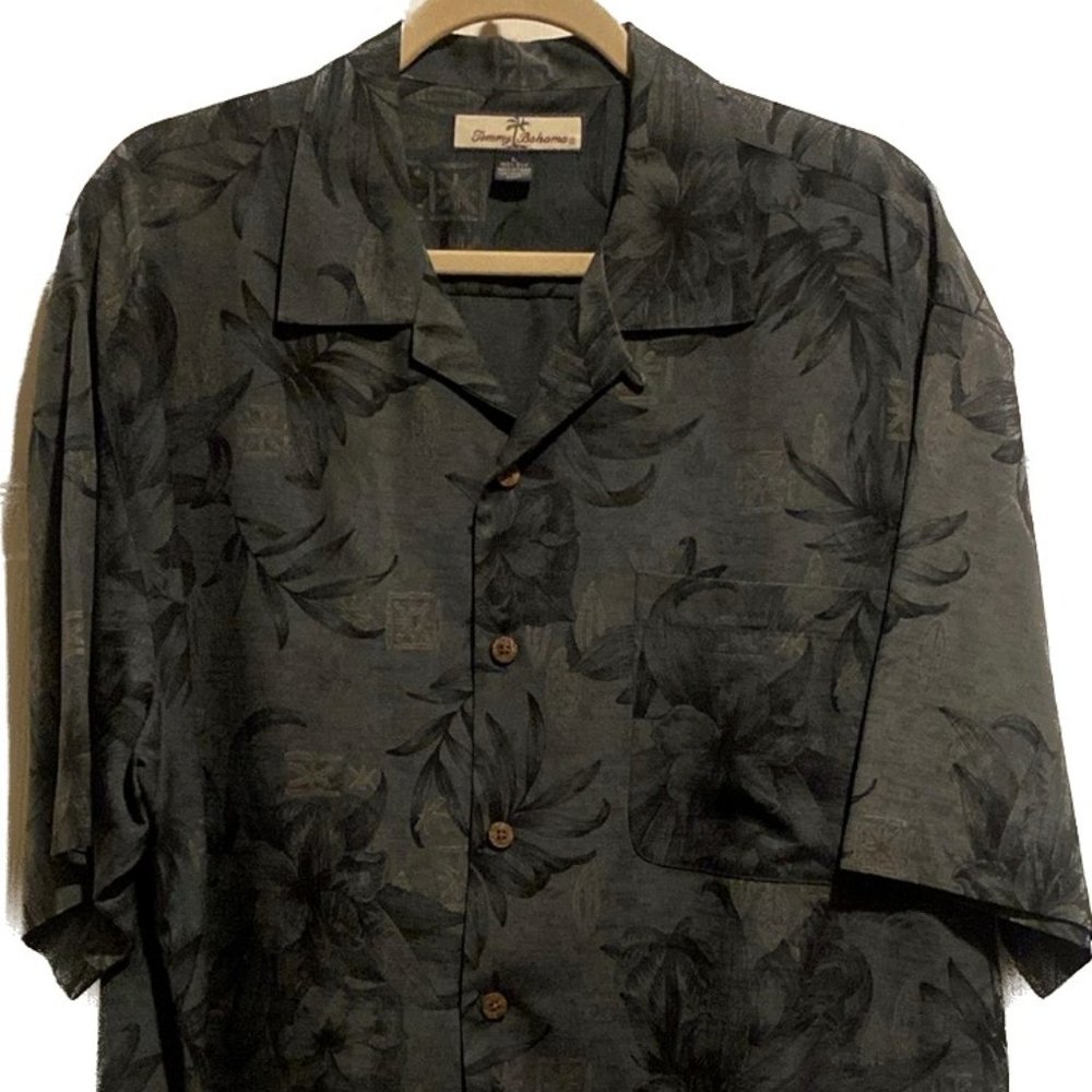 BLACK TOMMY BAHAMA MENS SHIRT